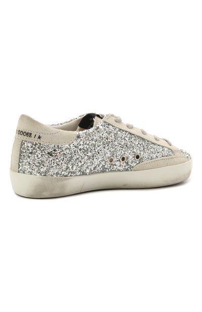 Кеды superstar GOLDEN GOOSE DELUXE BRAND серебряного цвета по цене 32650 руб., арт. GYF00101.F000416, фото 3 Кеды superstar GOLDEN GOOSE DELUXE BRAND, арт. GYF00101.F000416, фото 3