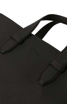 Мужская кожаная сумка-тоут BRIONI черного цвета, арт. 0IW50L/01719 | Фото 3 (Материал сплава: Проставлено; Ремень/цепочка: На ремешке; Размер: large; Драгоценные камни: Проставлено; Материал: Натуральная кожа)