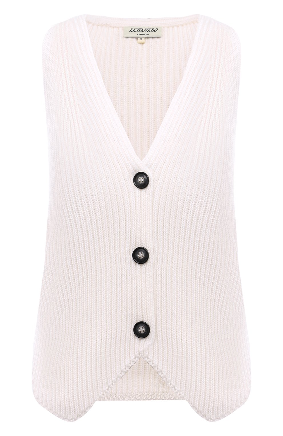 Жилет LESYANEBO белого цвета по цене 9600 руб., арт. LN08H-0301_FF, фото 1 Жилет LESYANEBO, арт. LN08H-0301_FF, фото 1