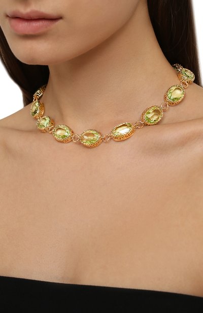 Колье ANTON HEUNIS светло-зеленого цвета по цене 23350 руб., арт. PTL1.05, фото 2 Колье ANTON HEUNIS, арт. PTL1.05, фото 2