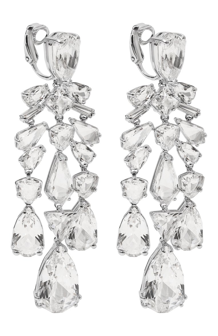 Женская клипсы mesmera SWAROVSKI серебряного цвета, арт. 5661691 | Фото 3 (Нос: Не проставлено; Региональные ограничения белый список (Axapta Mercury): Не проставлено; Женское Кросс-КТ: Клипсы-серьги; Материал: Кристаллы)