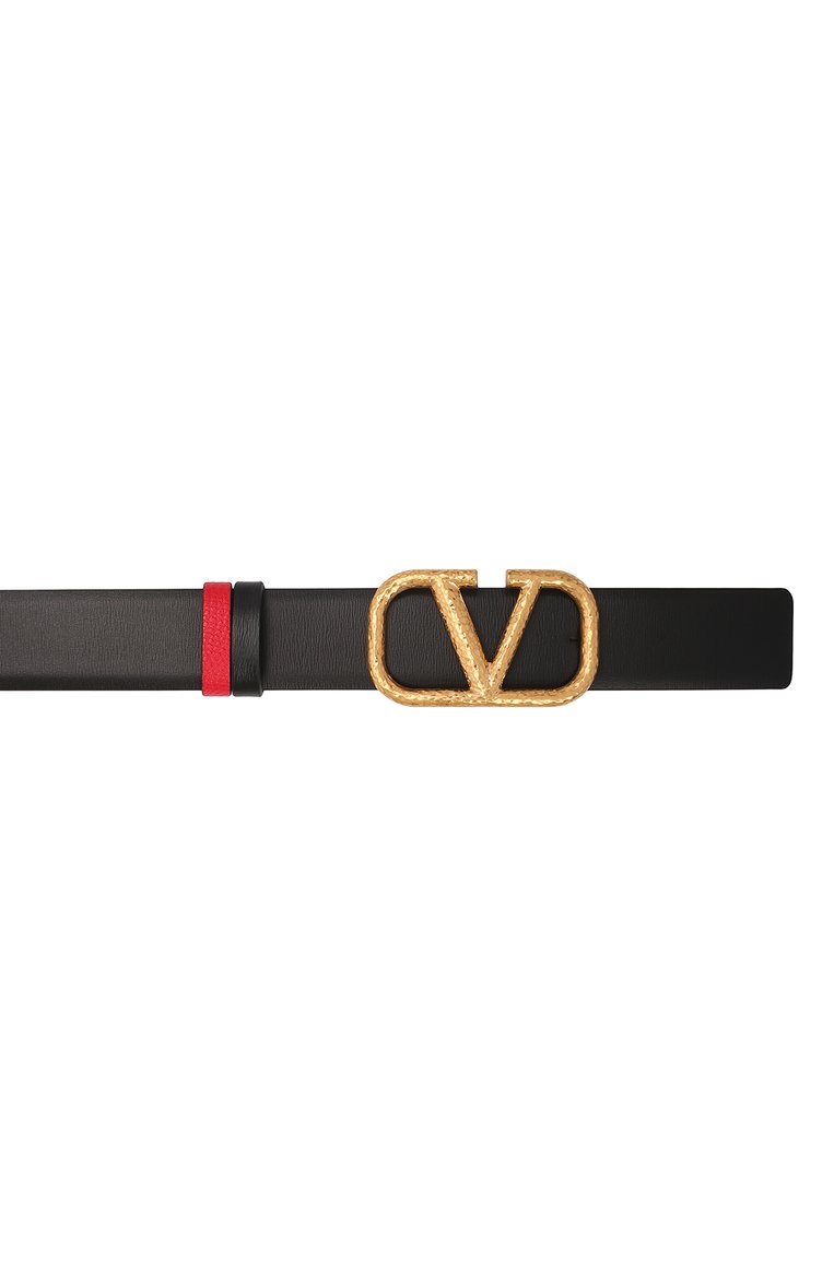 Женский двусторонний ремень vlogo signature VALENTINO черного цвета, арт. WW0T0T15/TAL | Фото 5 (Материал: Натуральная кожа; Нос: Не проставлено)