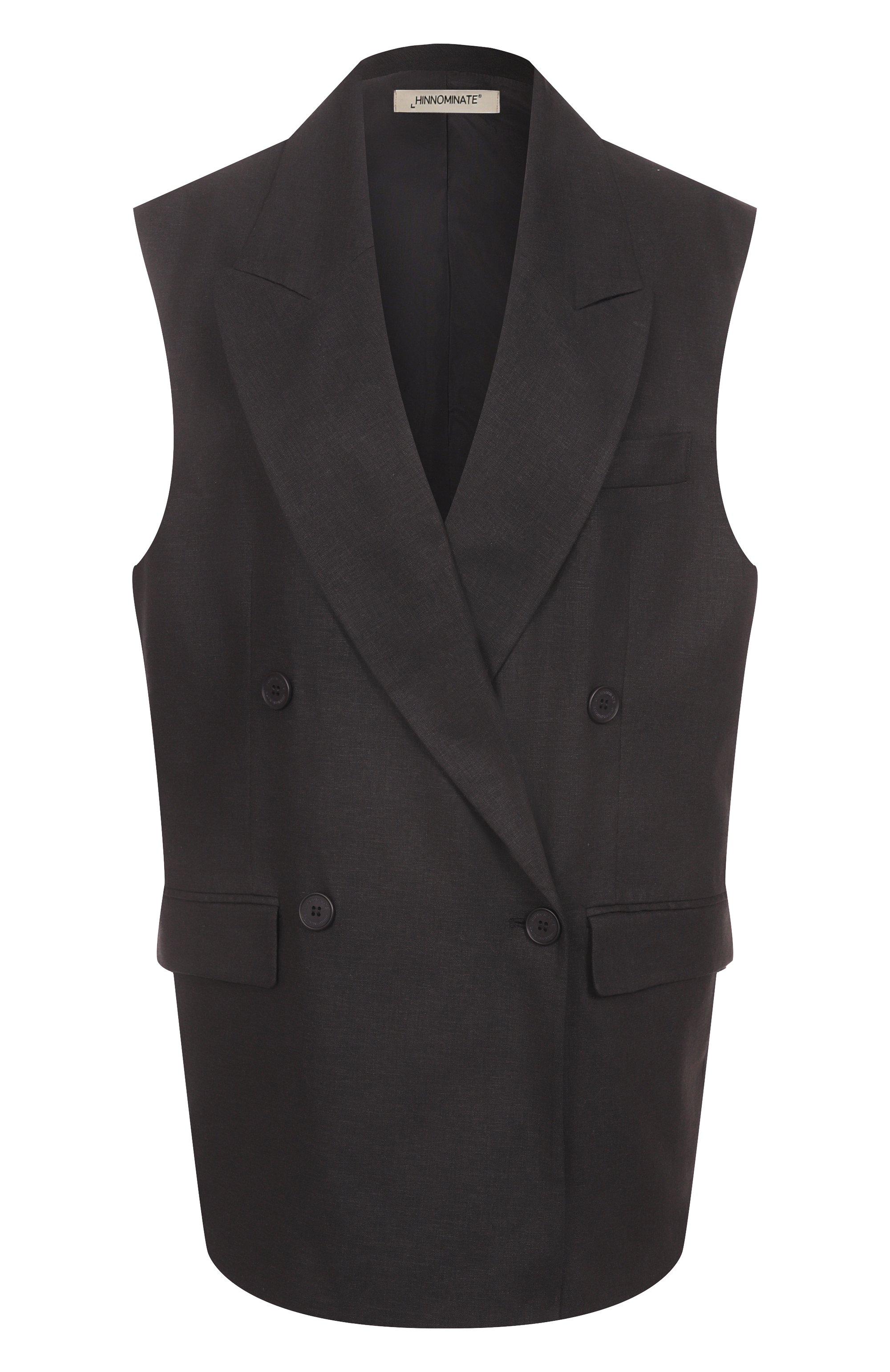Жилет изо льна и вискозы HINNOMINATE, арт. HMABW01841, фото 1