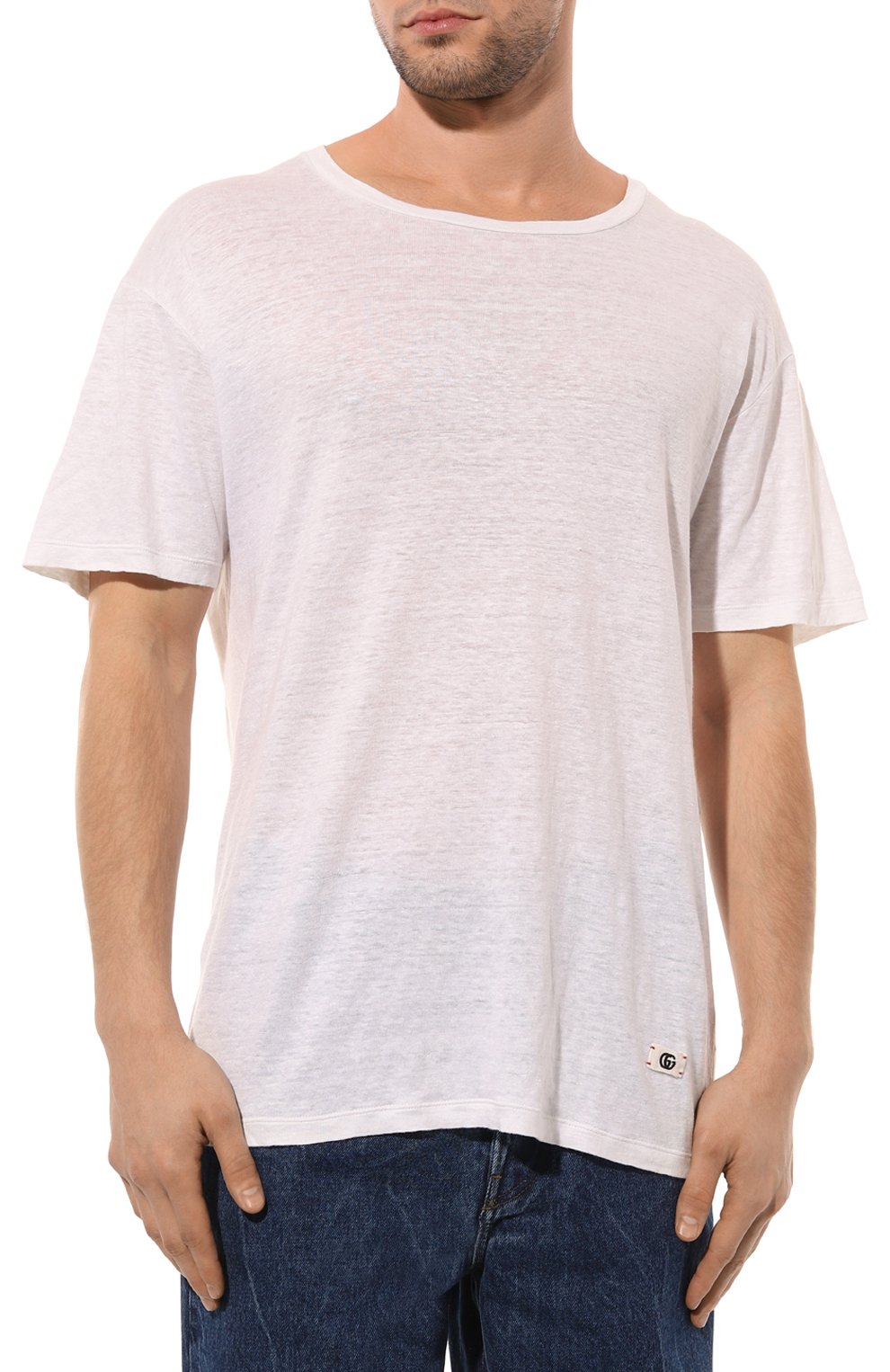 Льняная футболка GUCCI, арт. 650083 XJC6N, фото 3