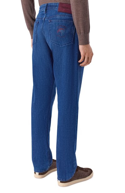 Джинсы STEFANO RICCI темно-синего цвета по цене 158000 руб., арт. MST63B2180/T0228, фото 4 Джинсы STEFANO RICCI, арт. MST63B2180/T0228, фото 4