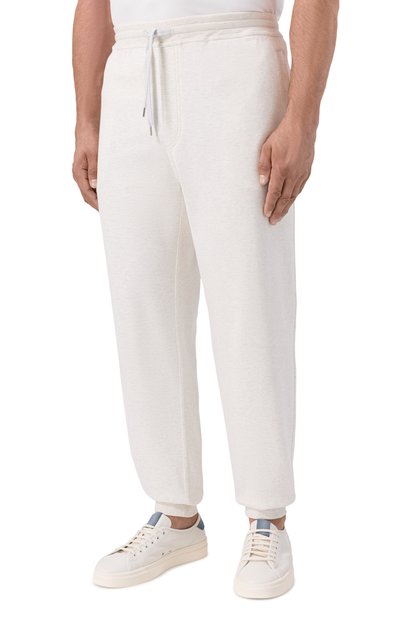 Хлопковые джоггеры BRUNELLO CUCINELLI, арт. MR8073233G, фото 3