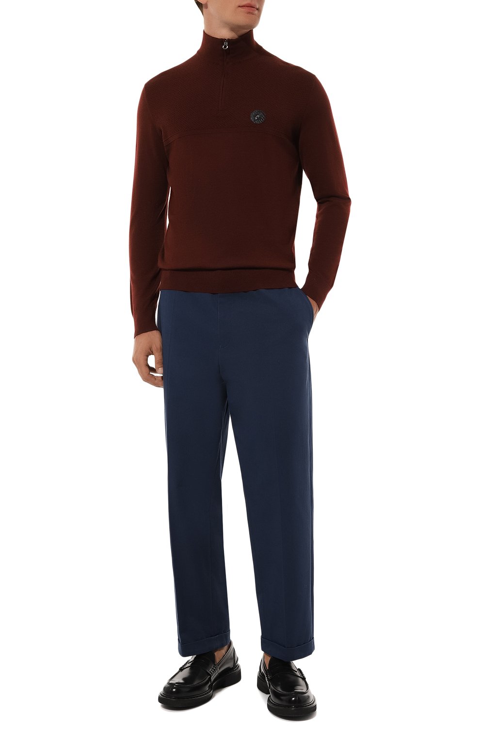 Шерстяной джемпер STEFANO RICCI бордового цвета по цене 120000 руб., арт. KE06005AL1/E24301, фото 2 Шерстяной джемпер STEFANO RICCI, арт. KE06005AL1/E24301, фото 2