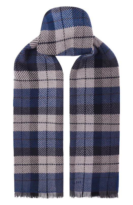 Шерстяной шарф Corneliani 26B354-2629016 Синий 26B354-2629016