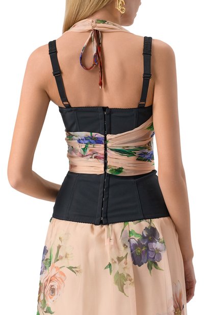 Хлопковый топ-корсет DOLCE & GABBANA, арт. F7AX7T/IS1Y7, фото 4
