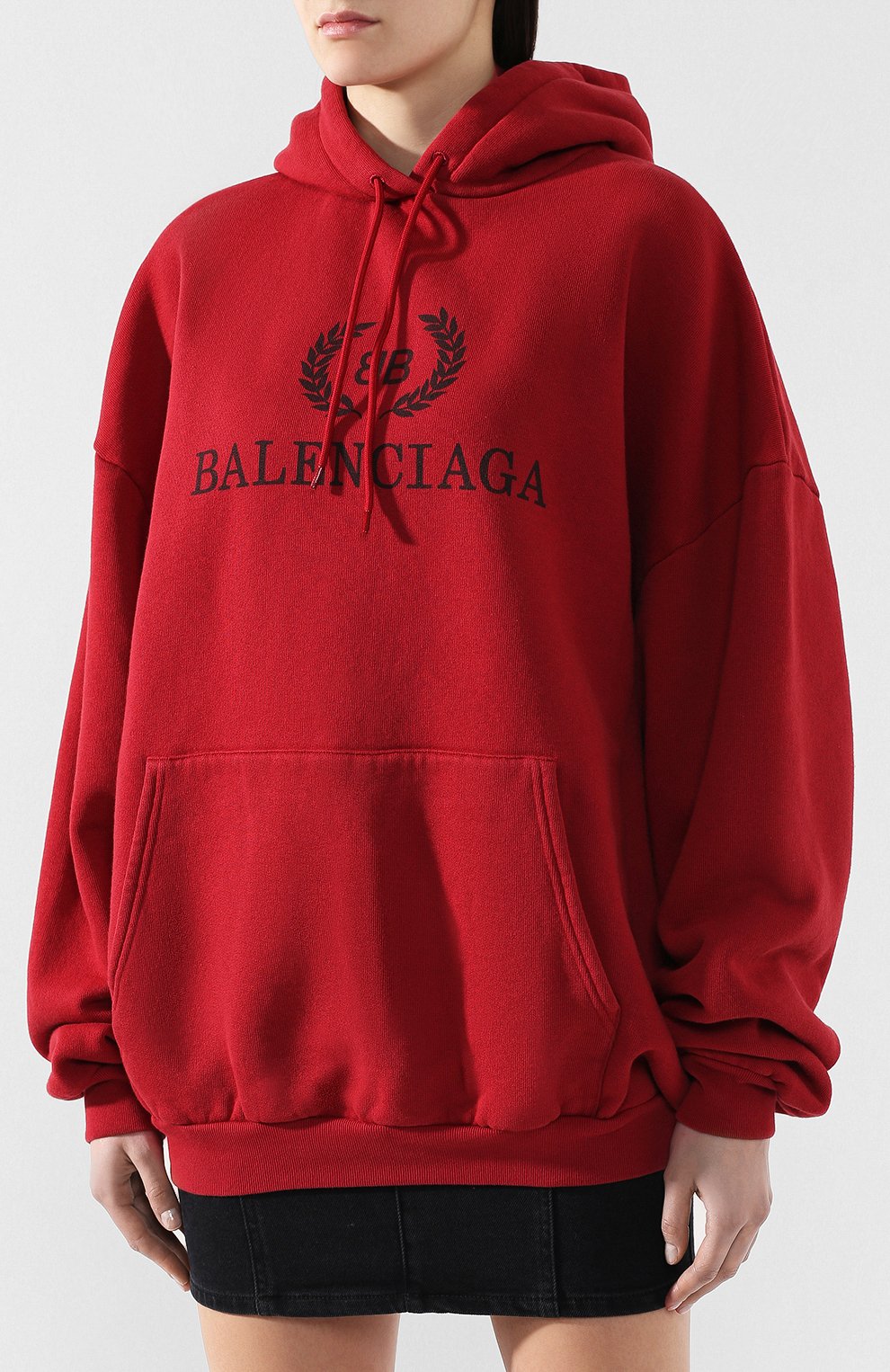 Хлопковое худи BALENCIAGA, арт. 556111/TDV04, фото 3