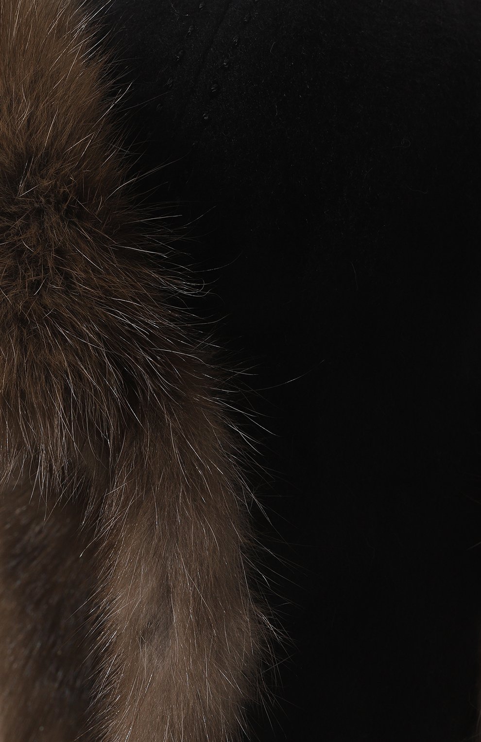 Кашемировая шапка-ушанка с мехом соболя BLACK SABLE, арт. BS-47CF7, фото 3