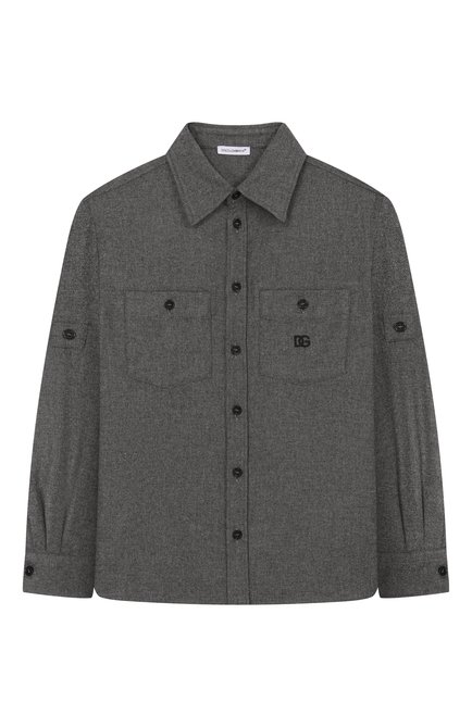 Рубашка из вискозы и шерсти DOLCE & GABBANA, арт. L44S58/FURNC/8-12+