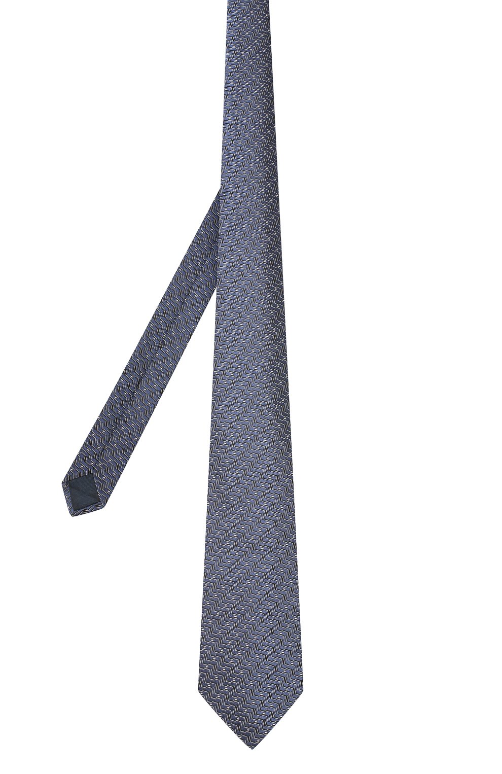 Шелковый галстук LANVIN темно-синего цвета по цене 13300 руб., арт. 2158/TIE, фото 2 Шелковый галстук LANVIN, арт. 2158/TIE, фото 2