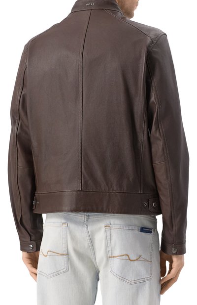 Кожана�я куртка BOSS, арт. 50532475, фото 4