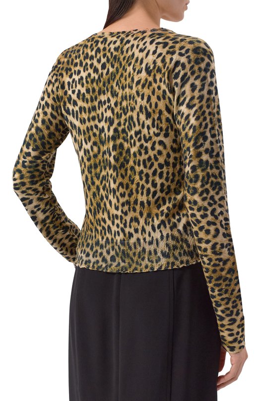 Шерстяной кардиган N21 A002/9000 Леопардовый  A002/9000 Фото 4