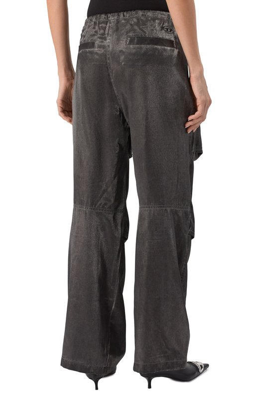 Брюки из вискозы Diesel A16715/0PKAX Серый  A16715/0PKAX Фото 4