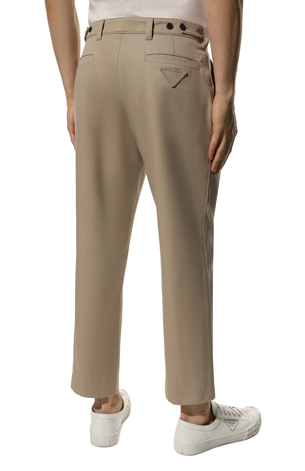Хлопковые брюки PRADA, арт. SPH120-1YOK-F0F24-211, фото 4