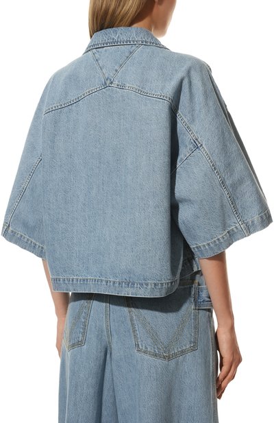 Джинсовая рубашка BOTTEGA VENETA, арт. 690231/V1NL0, фото 4