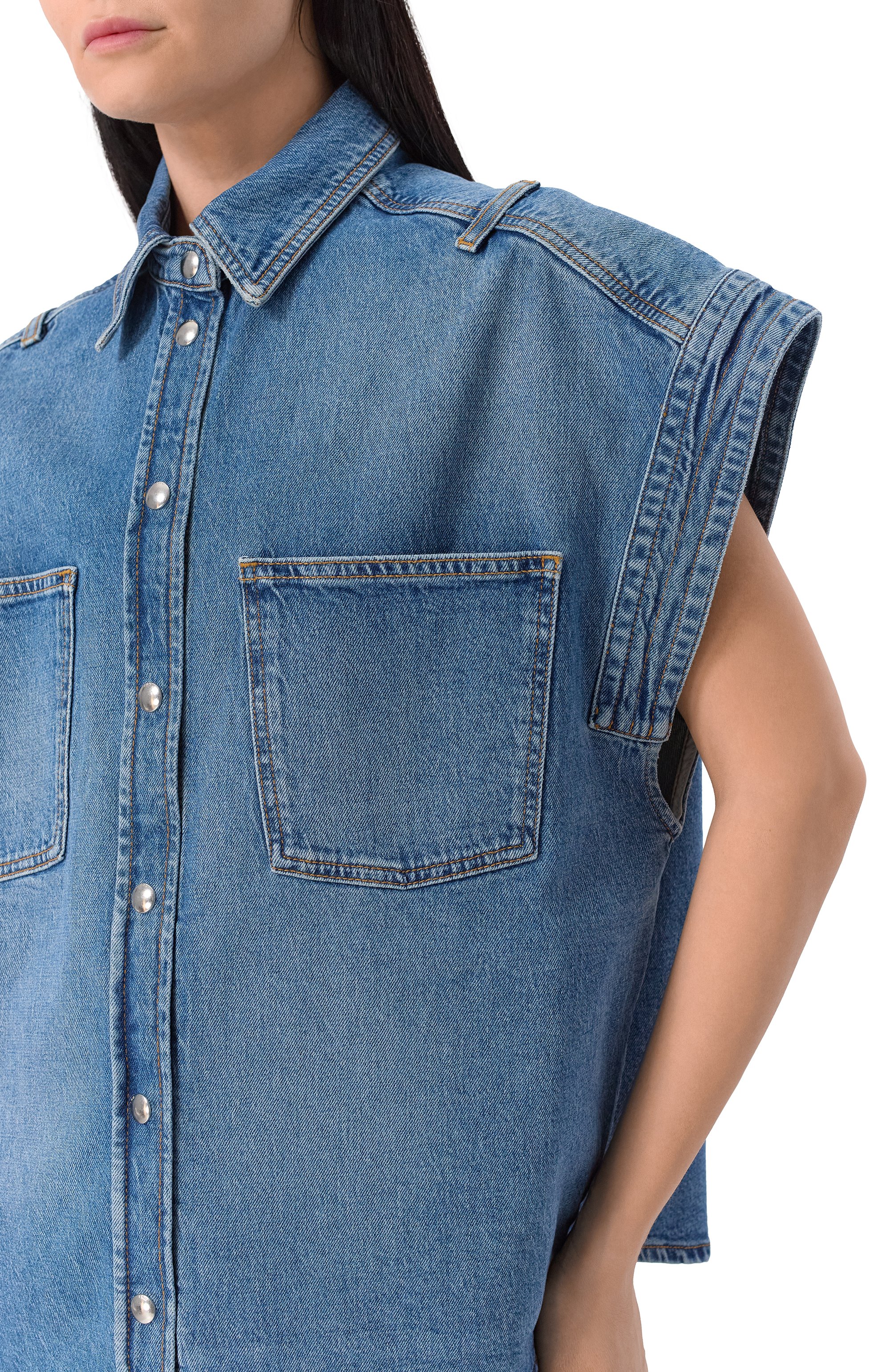 Джинсовый жилет IRO, арт. WP100ELYCIA, фото 5