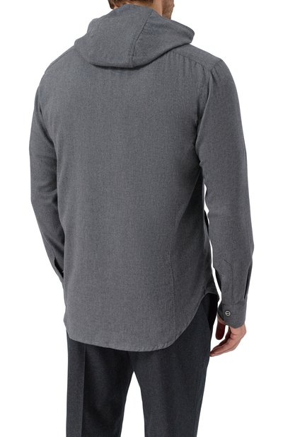 Рубашка из хлопка и лиоцелла KITON, арт. UMCMARH0944016, фото 4