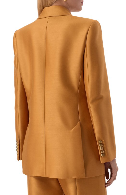 Жакет из шерсти и шелка Zimmermann 2950JF251 Бежевый  2950JF251 Фото 4