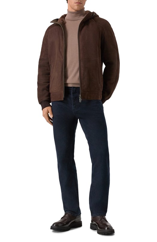 Дубленка из овчины Stefano Ricci M7J5300030/SHEMER Коричневый  M7J5300030/SHEMER Фото 2