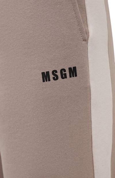 Хлопковые джоггеры MSGM, арт. 3141MDP64 217799, фото 5