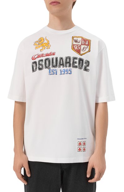 Хлопковая футболка DSQUARED2, арт. S74GD1437/S24583, фото 3