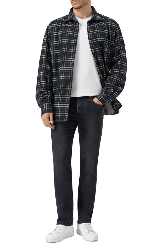 Хлопковая футболка Corneliani 26G571-2625022 Белый  26G571-2625022 Фото 2