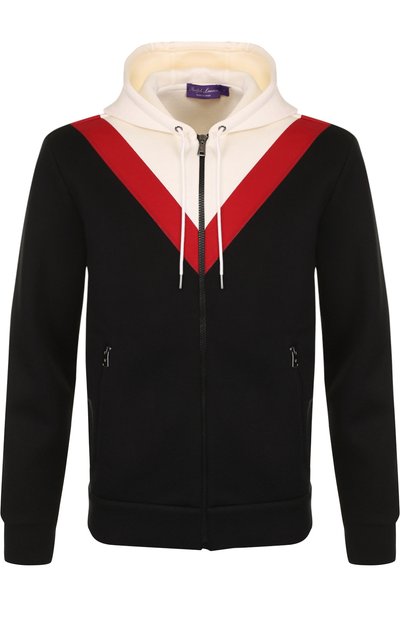Толстовка из вискозы на молнии с капюшоном RALPH LAUREN, арт. 790688210, фото 1