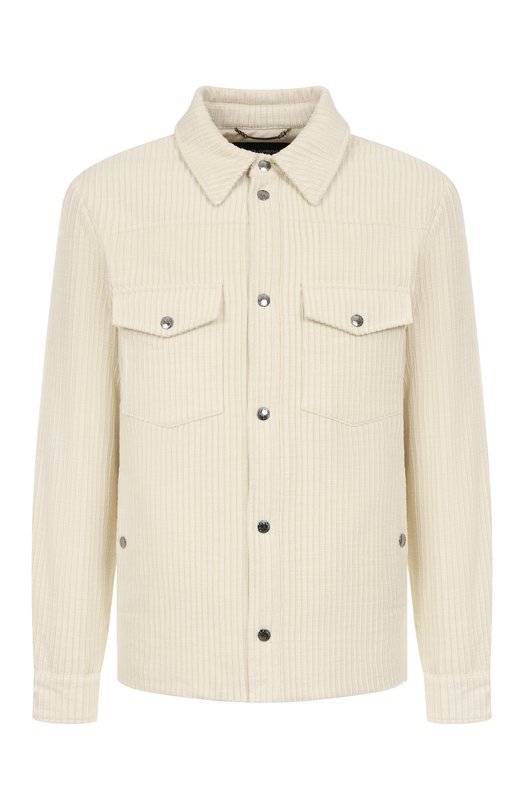 Хлопковая куртка-рубашка Dolce & Gabbana G9BRET/FUVLK Кремовый G9BRET/FUVLK