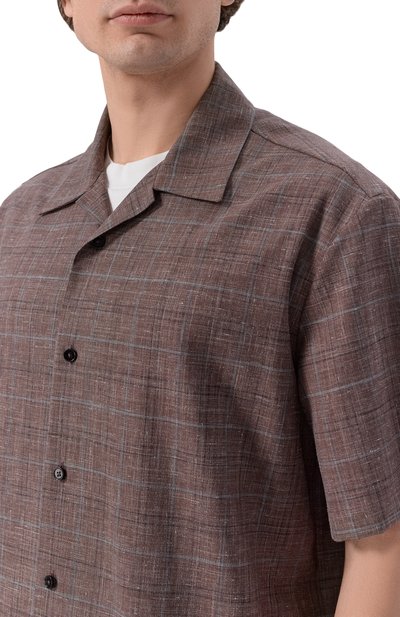 Рубашка из шерсти и льна JIL SANDER, арт. J22DL0362/J40297, фото 5