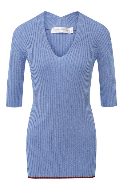Женский топ из вискозы VICTORIA BECKHAM, арт. TP KNT 1733 PSS19 DRAPE GAUZE