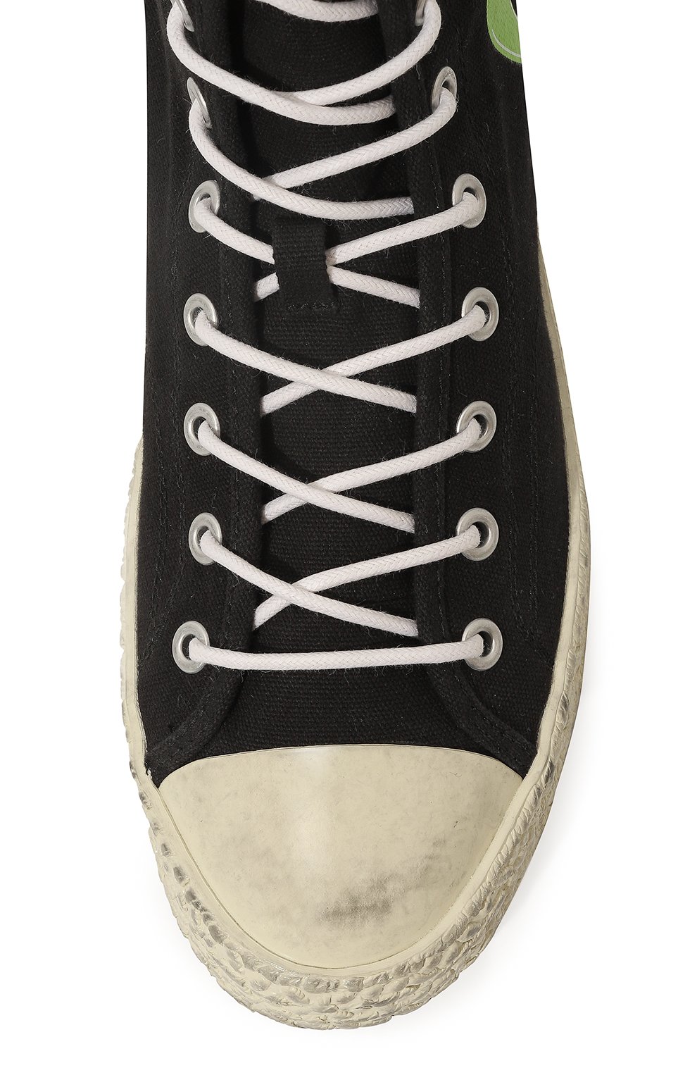 Текстильные кеды ACNE STUDIOS, арт. BALL0W HIGH BURGER TUMBLED MCGL, фото 6