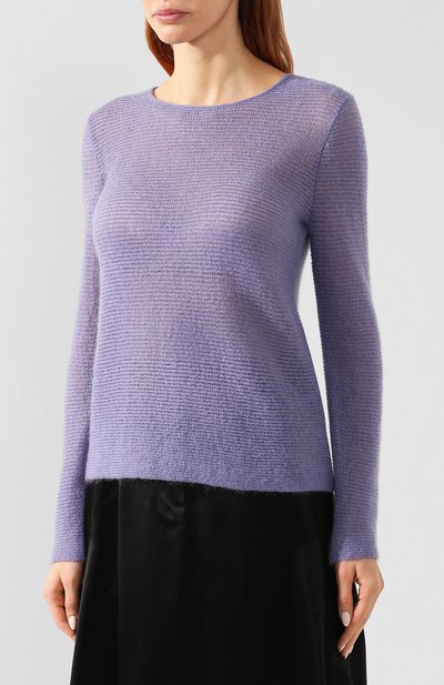 Свитер GIORGIO ARMANI сиреневого цвета по цене 57950 руб., арт. 6GAMA3/AMA8Z, фото 3 Свитер GIORGIO ARMANI, арт. 6GAMA3/AMA8Z, фото 3