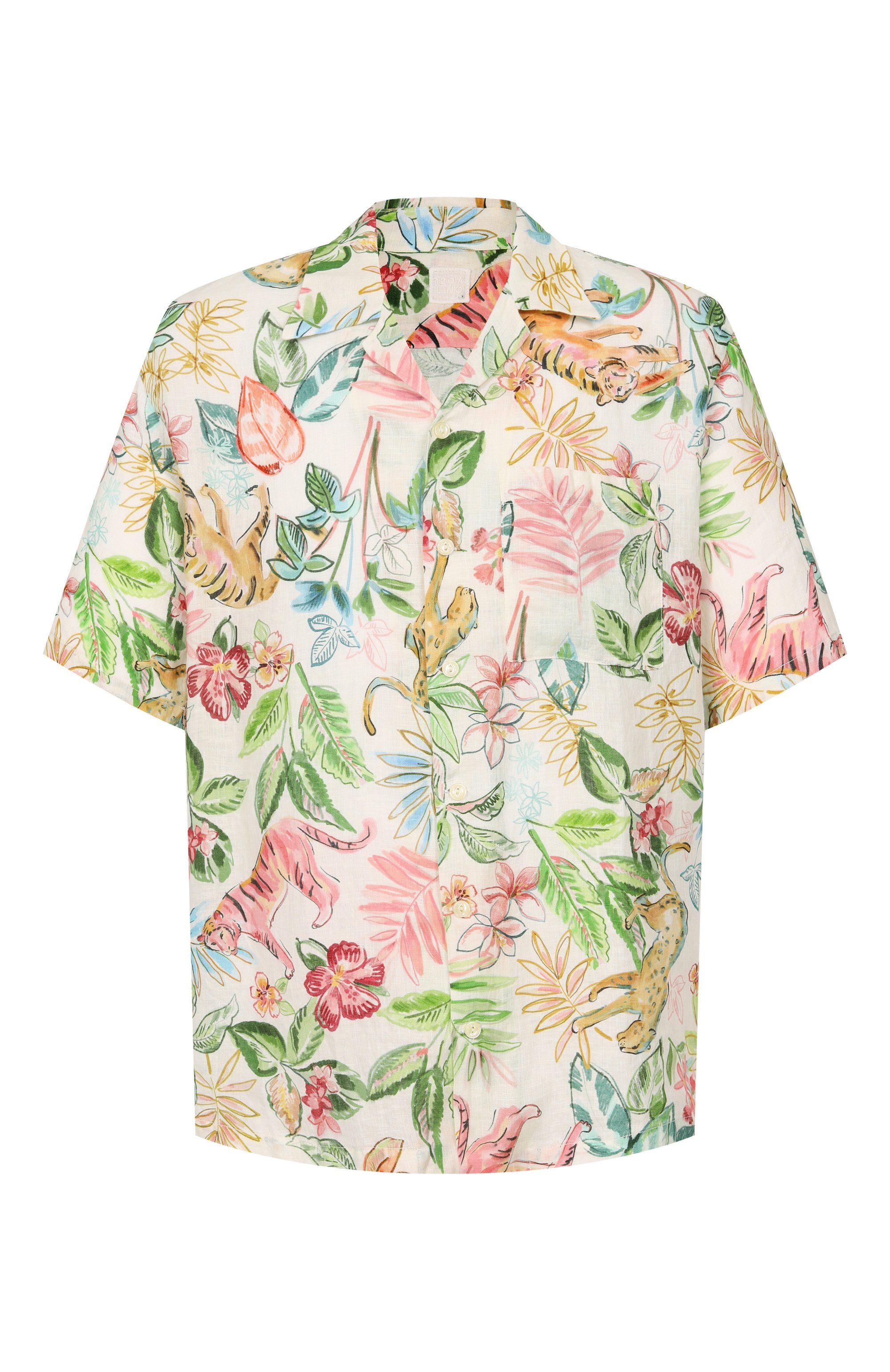 Льняная рубашка 120% LINO, арт. 33ALIM19L3/G472/100, фото 1