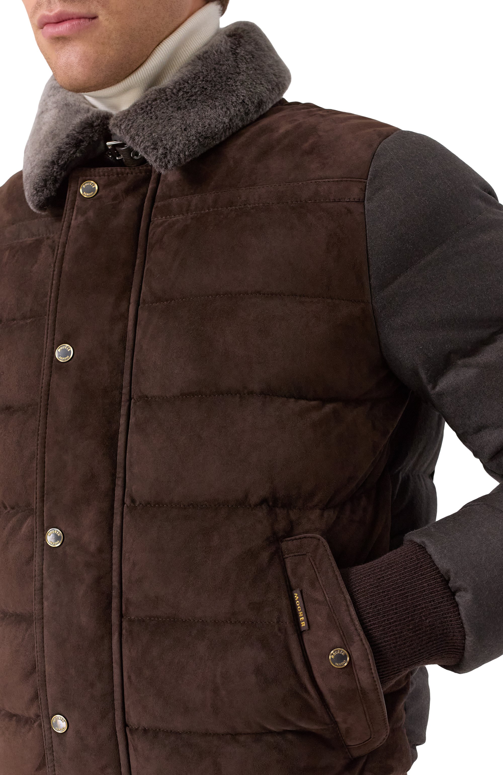 Пуховик viani-url с отделкой из овчины MOORER, арт. VIANI/URL, фото 5