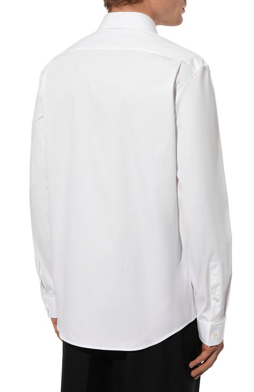 Хлопковая рубашка Balmain DH0HS406/CF43 Белый  DH0HS406/CF43 Фото 4