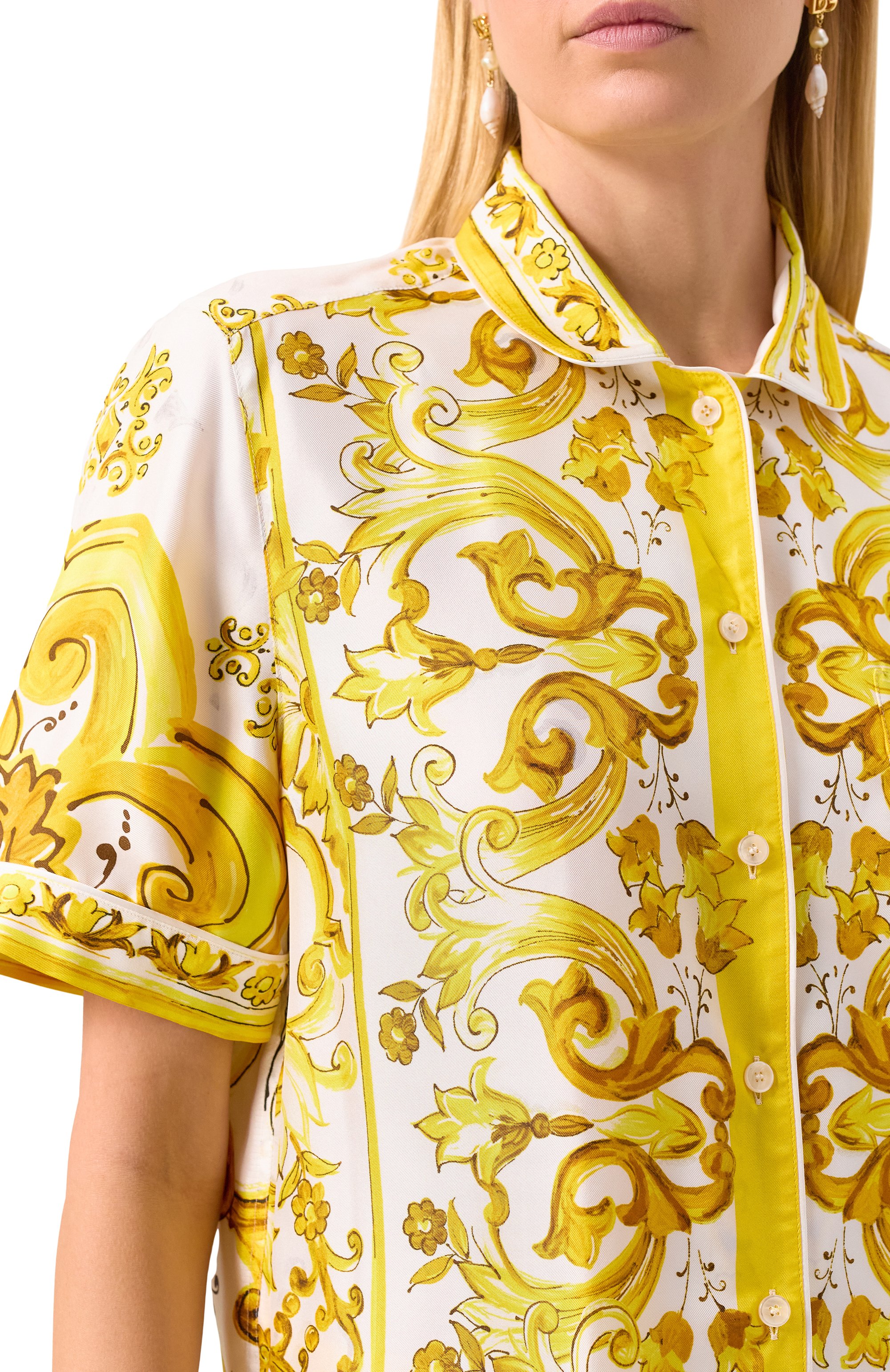Шелковая рубашка DOLCE & GABBANA, арт. F5S02T/HI1TK, фото 5