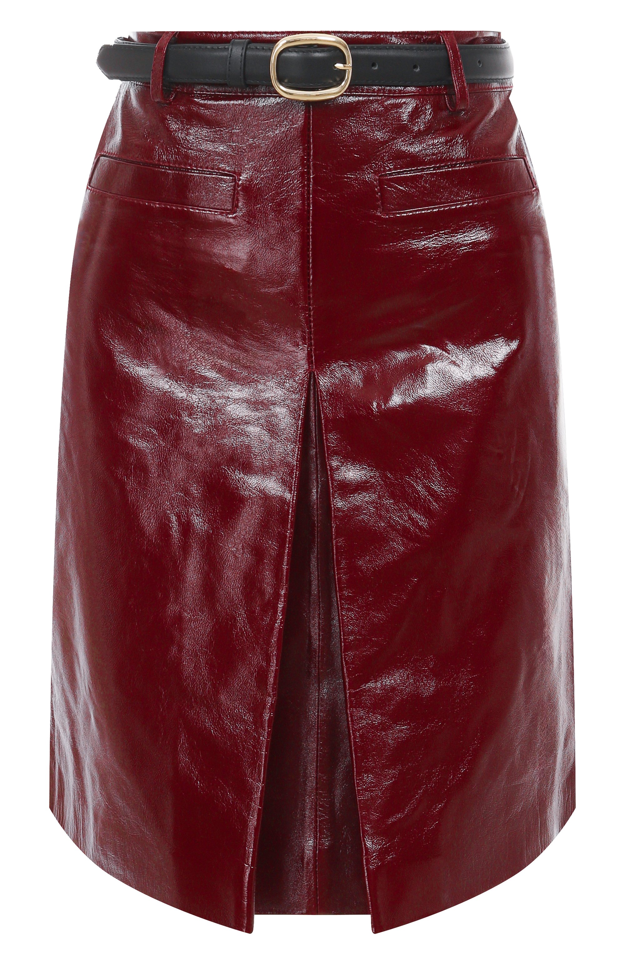 Кожаная юбка SELF-PORTRAIT, арт. PF25091SKBU, фото 1