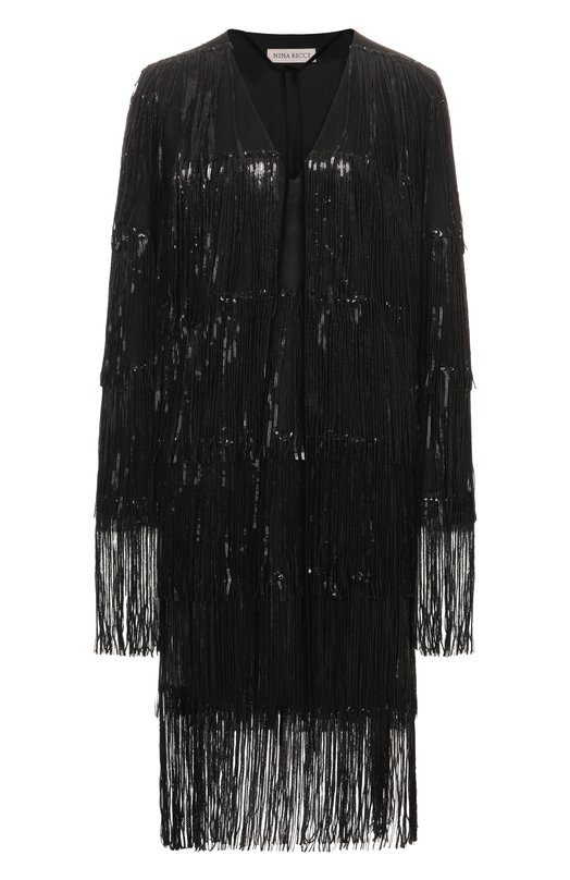 Платье с отделкой пайетками Nina Ricci 25ACR0041/PL0481 Чёрный 25ACR0041/PL0481