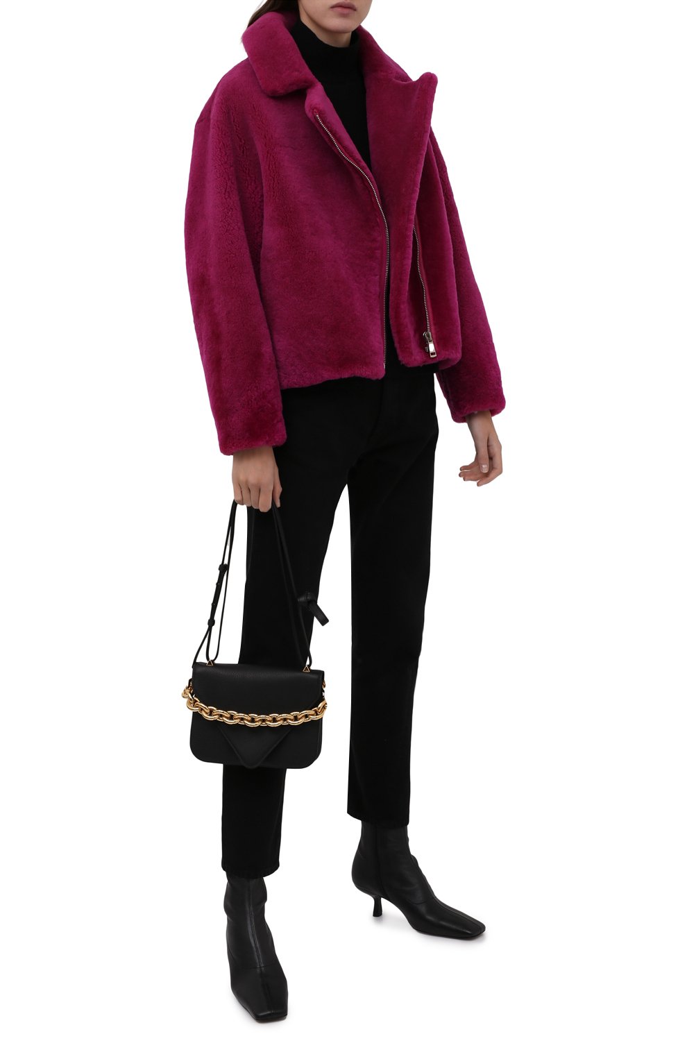 Шуба из овчины METEO YVES SALOMON, арт. 22WMV60055MERC, фото 2