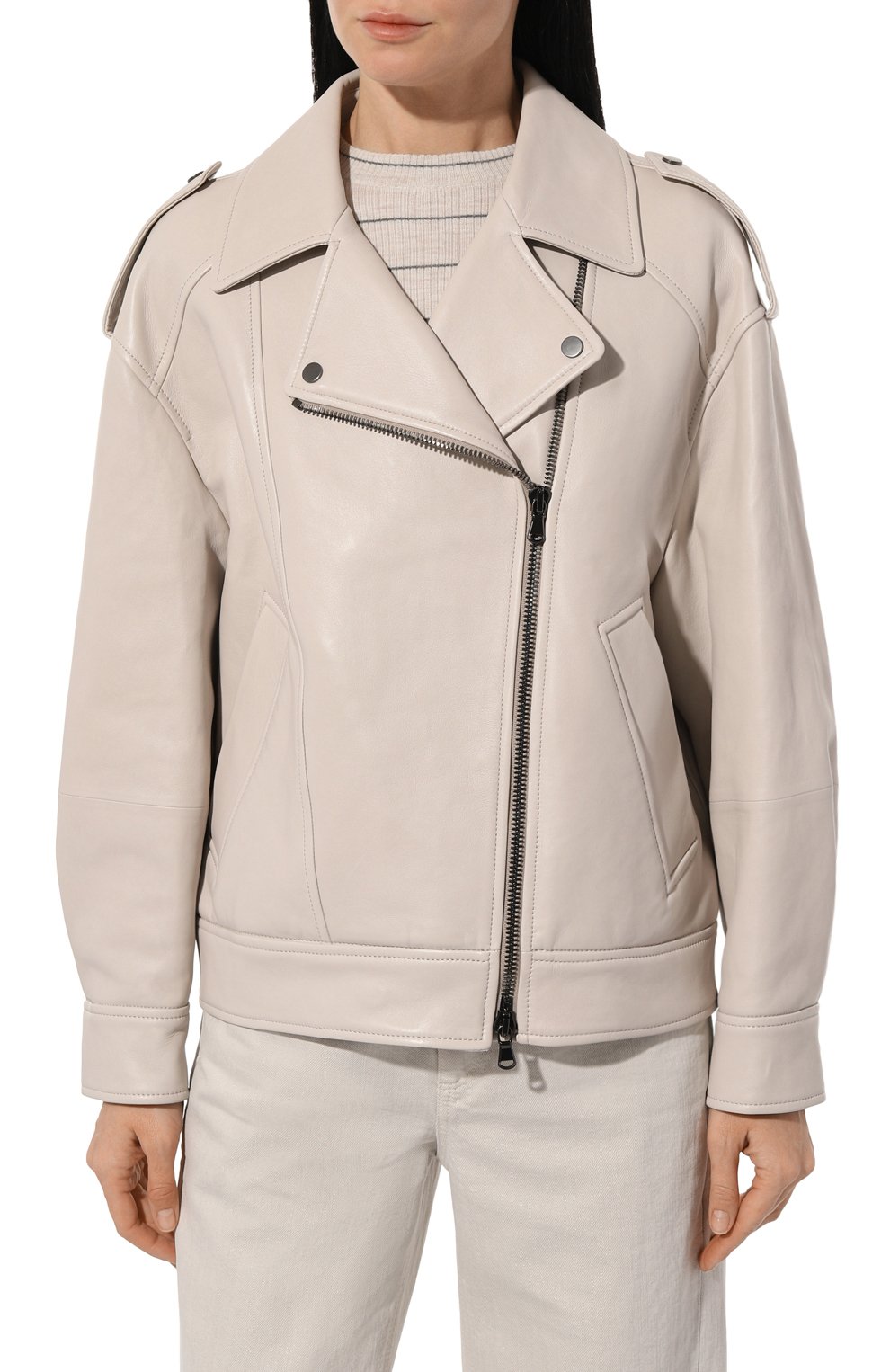 Кожаная куртка BRUNELLO CUCINELLI, арт. MPNGI7993P, фото 3