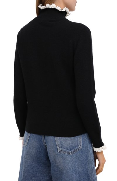 Водолазка из шерсти и хлопка CELINE, арт. 2A73E365K, фото 4