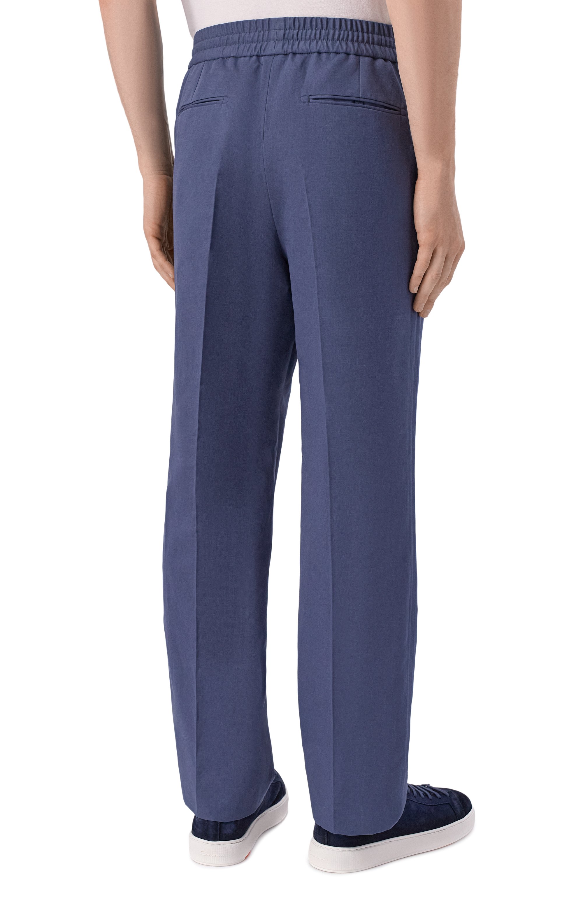 Брюки изо льна и хлопка BRIONI, арт. RP2Z0L/PA106, фото 4