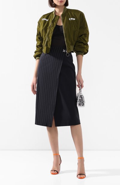 Юбка из смеси хлопка и вискозы OFF-WHITE, арт. 0WCC093S20FAB0014500, фото 2