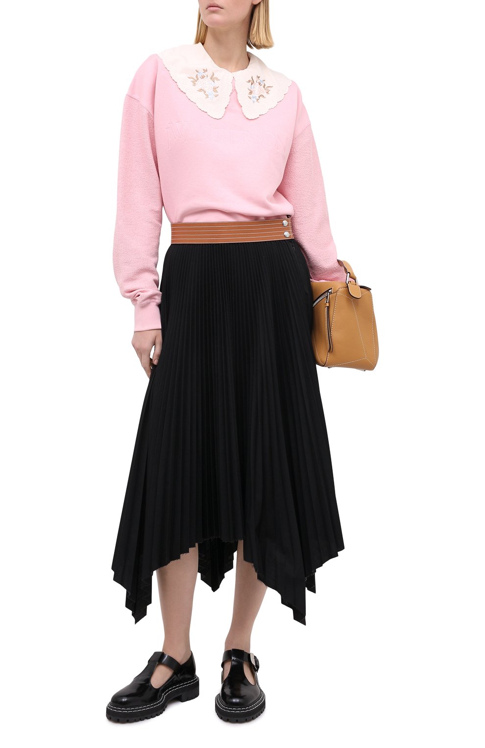 Хлопковый свитшот JW ANDERSON розового цвета по цене 19250 руб., арт. JE0119 PG0247, фото 2 Хлопковый свитшот JW ANDERSON, арт. JE0119 PG0247, фото 2