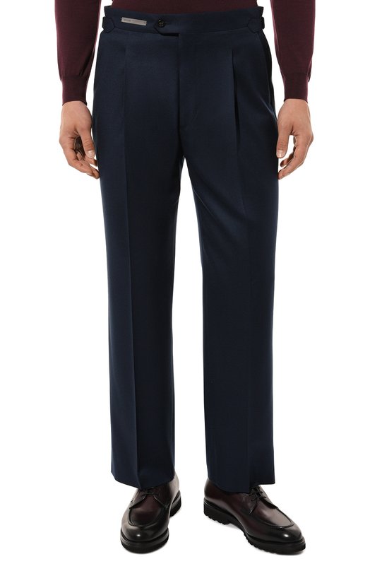 Шерстяные брюки Corneliani 944L26-9418111 Синий  944L26-9418111 Фото 3