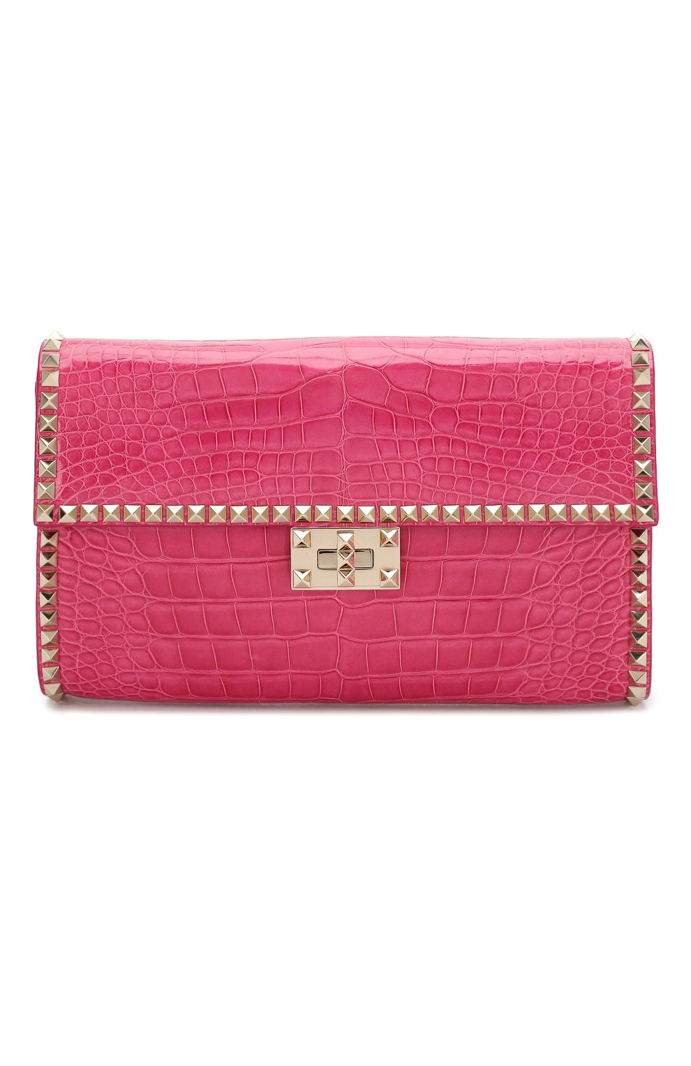 Клатч rockstud no limit из кожи аллигатора VALENTINO, арт. QW2B0C43/C0D/AMIS, фото 1