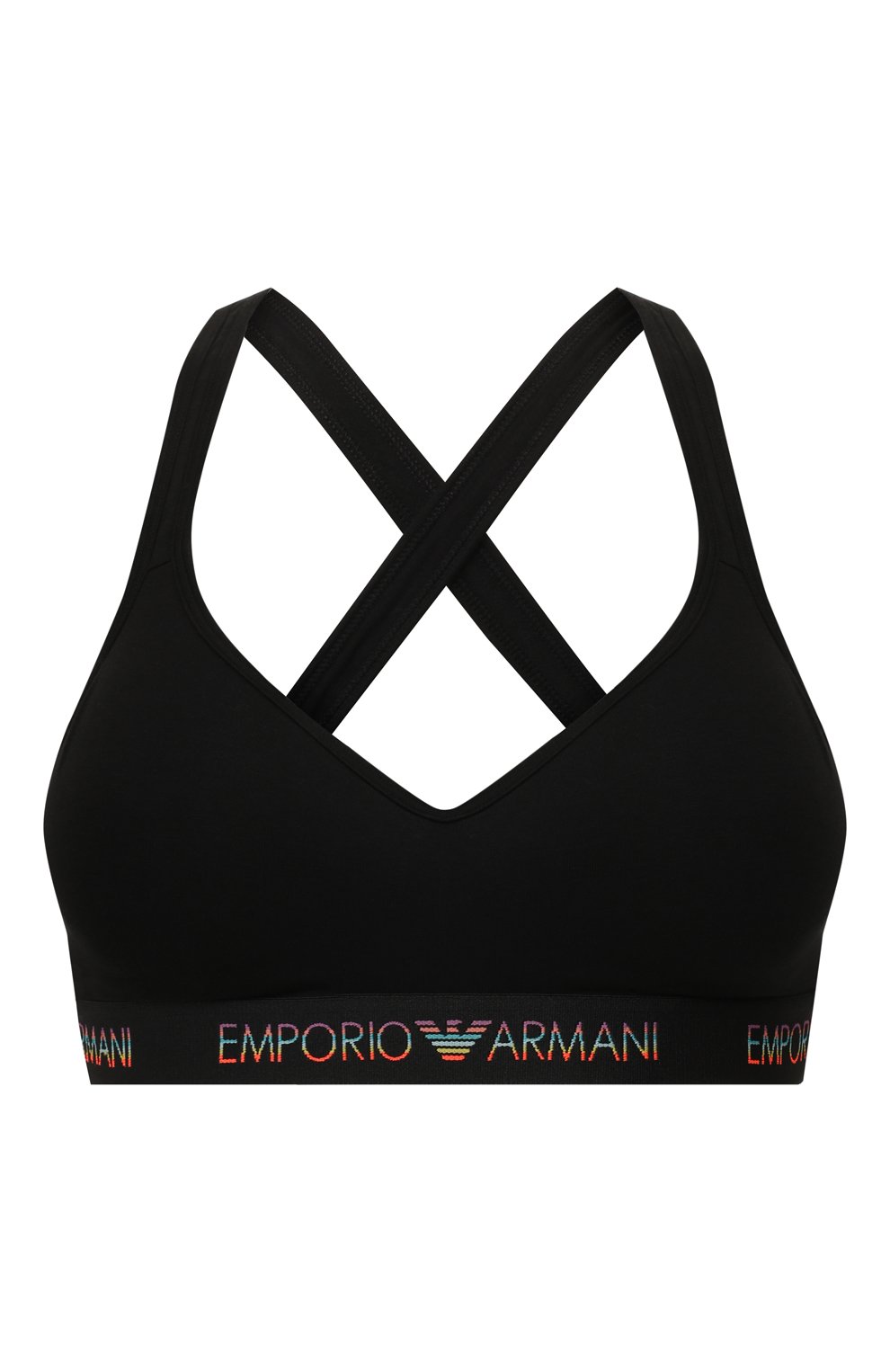 Хлопковый бюстгальтер EMPORIO ARMANI черного цвета по цене 8995 руб., арт. 163995/0P217, фото 1 Хлопковый бюстгальтер EMPORIO ARMANI, арт. 163995/0P217, фото 1